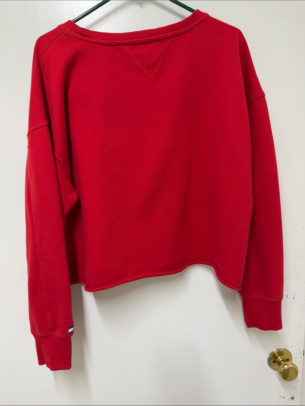 Tommy Hilfiger Navy Pullover Sweatshirt with Contrast Logo - Picture 6 of 6